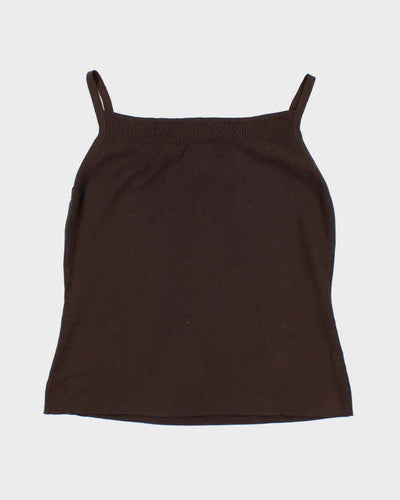 Vintage 90s Loft Beaded Knit Cami - M