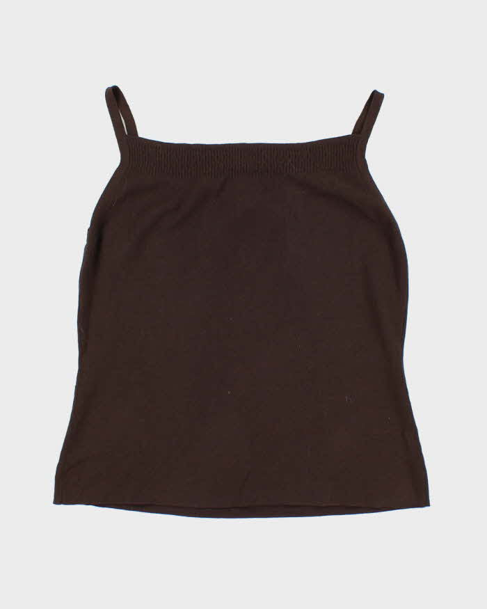 Vintage 90s Loft Beaded Knit Cami - M