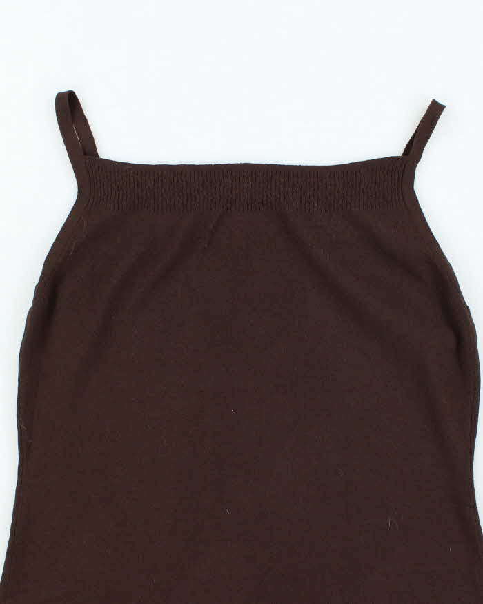 Vintage 90s Loft Beaded Knit Cami - M
