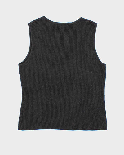 Vintage 90s Jessica Beaded Knit Top - M