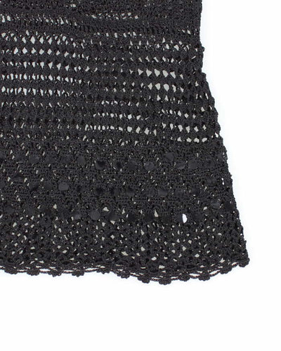 Vintage Y2k 00s Crochet Sequin Cami - S