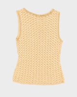 Vintage Y2k 00s Crochet Beaded Top - XS