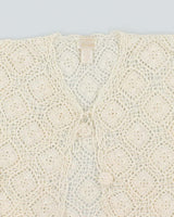 Vintage Y2k 00s Kroshetta Crochet Tie-front Top - M
