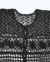 Vintage Y2k 00s Crochet Button-up Top - S