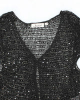 Vintage Y2k 00s Jessica Sequin Crochet Top - M