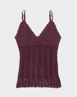 Vintage Y2k 00s Le Chateau Crochet Cami - S