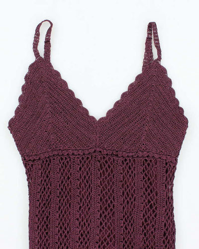 Vintage Y2k 00s Le Chateau Crochet Cami - S