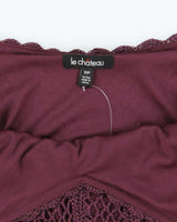 Vintage Y2k 00s Le Chateau Crochet Cami - S