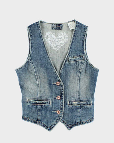 Vintage Y2k 00s Billabong Denim Waistcoat Top - M
