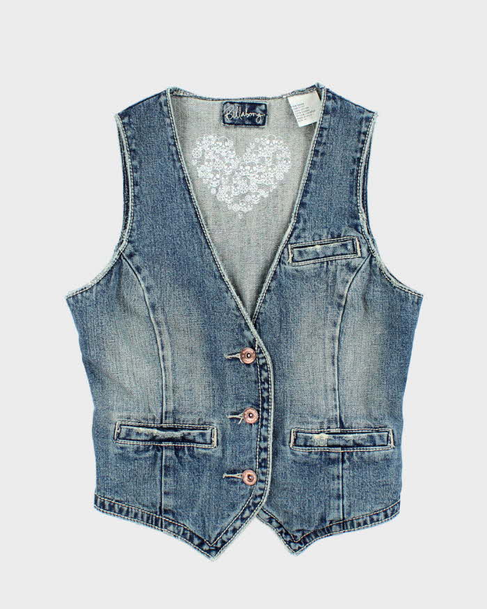 Vintage Y2k 00s Billabong Denim Waistcoat Top - M