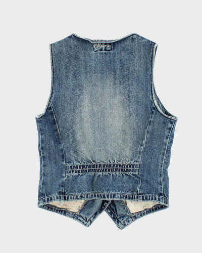 Vintage Y2k 00s Billabong Denim Waistcoat Top - M