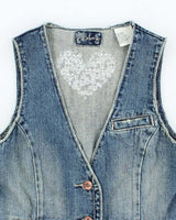 Vintage Y2k 00s Billabong Denim Waistcoat Top - M