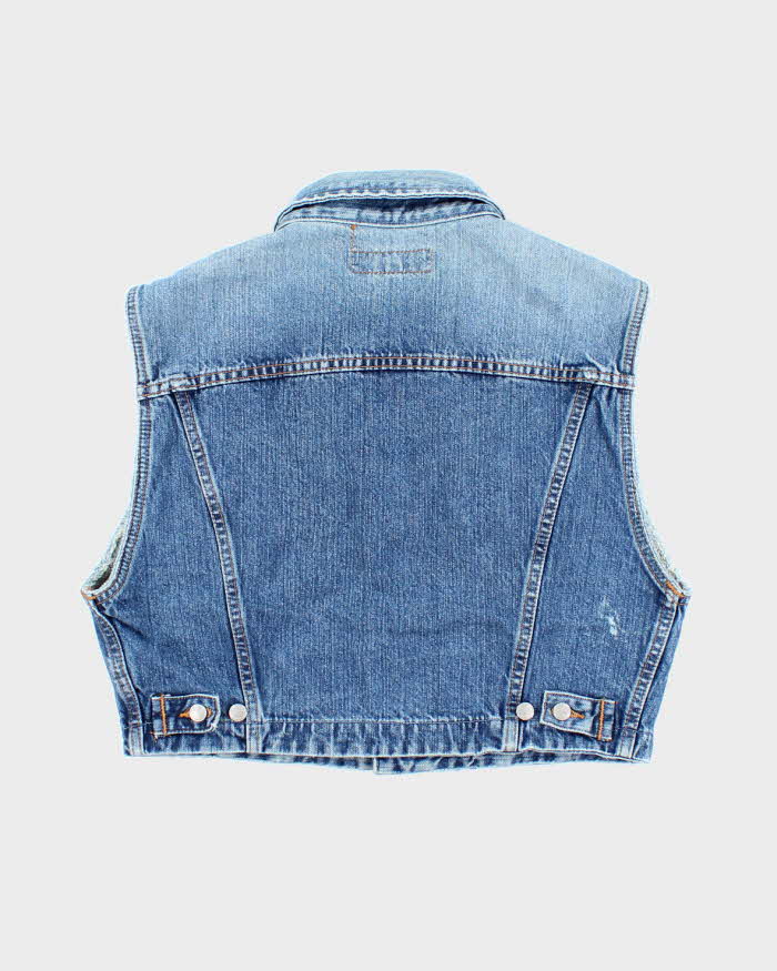 Vintage 90s Denim Waistcoat - L