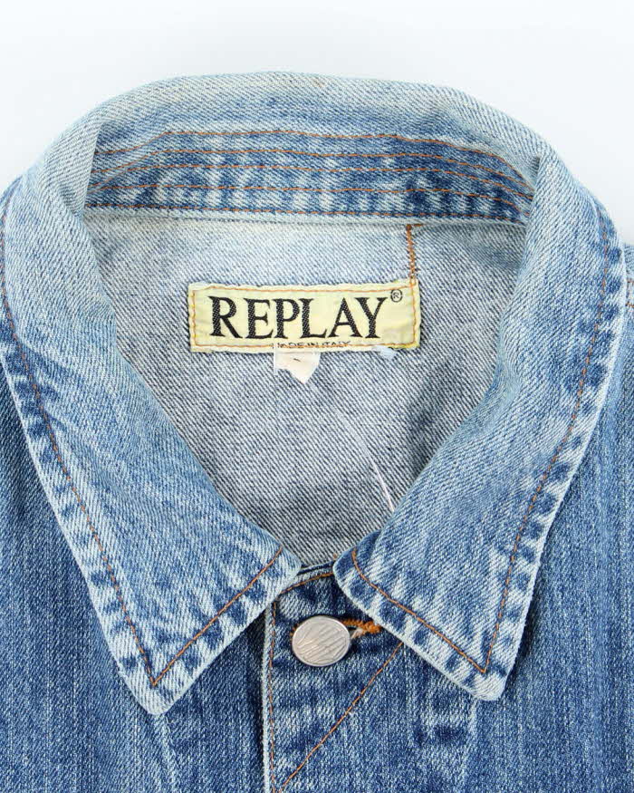 Vintage 90s Denim Waistcoat - L