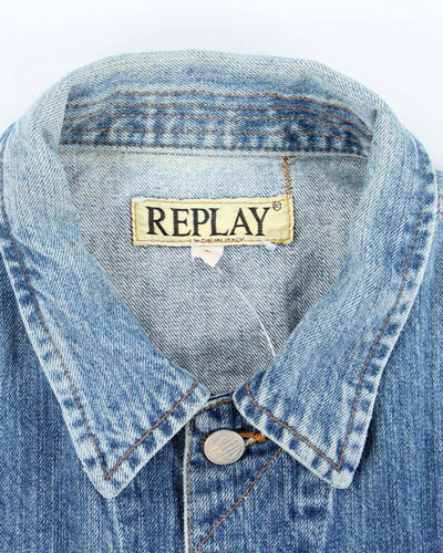 Vintage 90s Denim Waistcoat - L