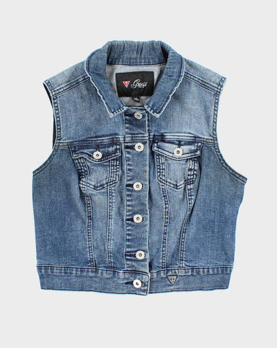 Y2k 00s Guess Denim Waistcoat - S