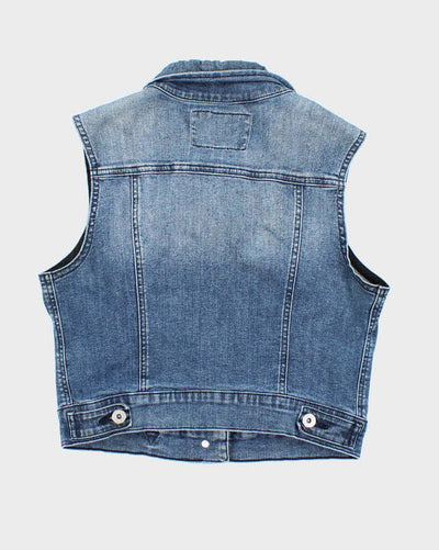Y2k 00s Guess Denim Waistcoat - S