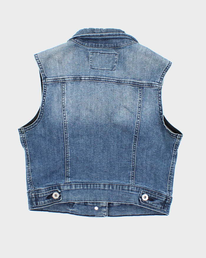 Y2k 00s Guess Denim Waistcoat - S