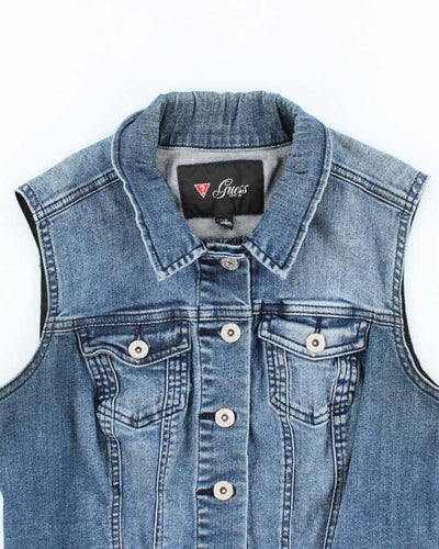 Y2k 00s Guess Denim Waistcoat - S