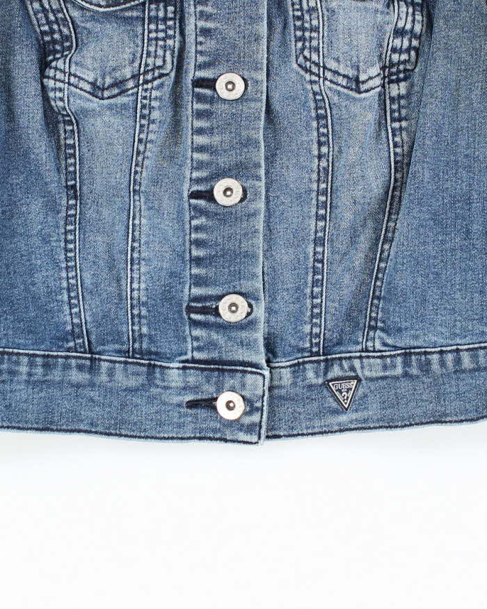 Y2k 00s Guess Denim Waistcoat - S