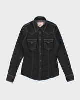 Y2k 00s True Religion Black Denim Western Shacket - M