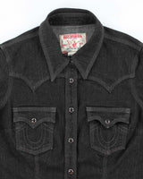 Y2k 00s True Religion Black Denim Western Shacket - M