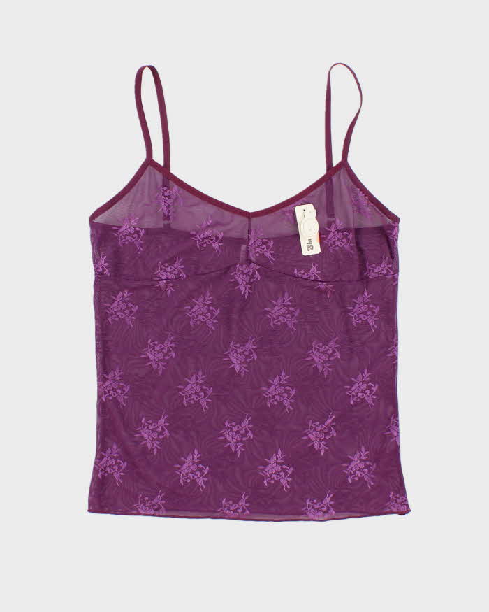 Deadstock With Tags Purple Mesh Tank Top - L