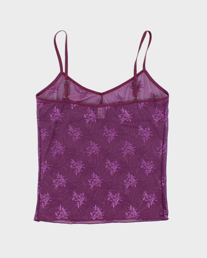 Deadstock With Tags Purple Mesh Tank Top - L