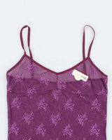 Deadstock With Tags Purple Mesh Tank Top - L