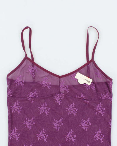 Deadstock With Tags Purple Mesh Tank Top - L