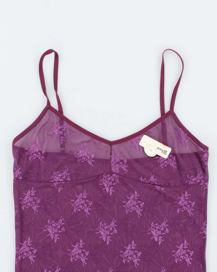 Deadstock With Tags Purple Mesh Tank Top - L