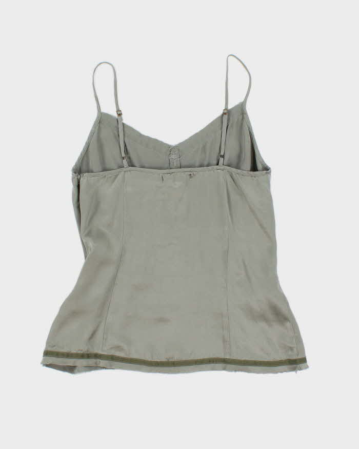 Banana Republic Pewter Grey 100% Silk Tank Top - S