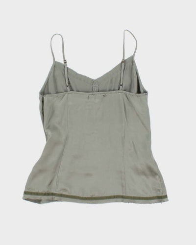 Banana Republic Pewter Grey 100% Silk Tank Top - S
