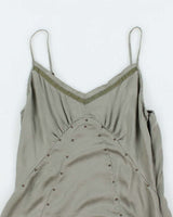 Banana Republic Pewter Grey 100% Silk Tank Top - S