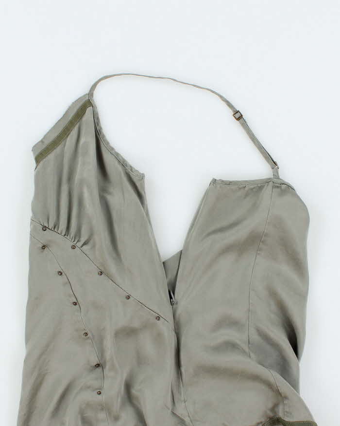 Banana Republic Pewter Grey 100% Silk Tank Top - S