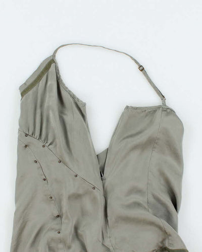 Banana Republic Pewter Grey 100% Silk Tank Top - S