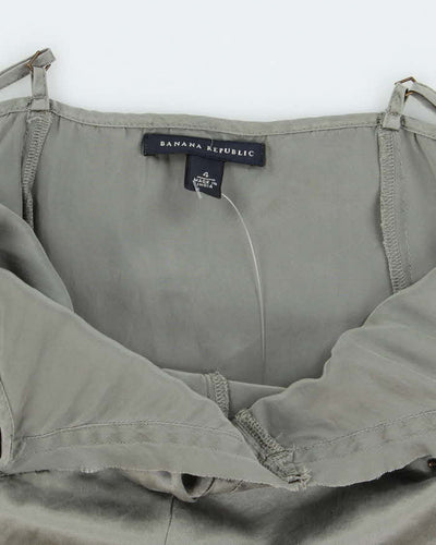 Banana Republic Pewter Grey 100% Silk Tank Top - S