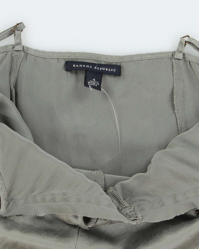 Banana Republic Pewter Grey 100% Silk Tank Top - S