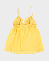 Vintage 90s La Senza Deadstock Yellow Cami - S
