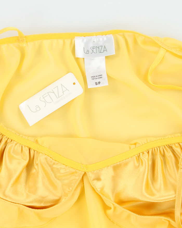 Vintage 90s La Senza Deadstock Yellow Cami - S