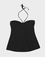 Vintage Y2k 00s Peep Studio Rhinestone Halter Top - M