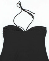 Vintage Y2k 00s Peep Studio Rhinestone Halter Top - M