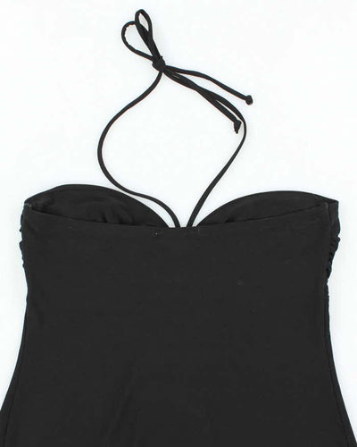 Vintage Y2k 00s Peep Studio Rhinestone Halter Top - M