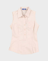 Vintage Burberry Blue Label Sleeveless Blouse - S