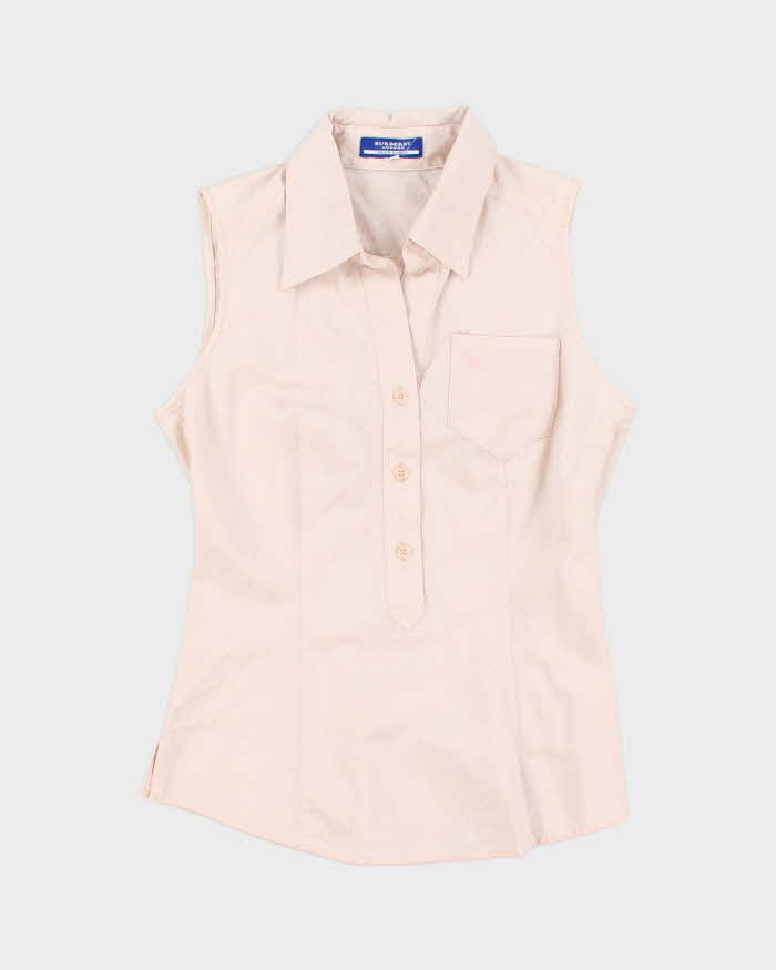 Vintage Burberry Blue Label Sleeveless Blouse - S