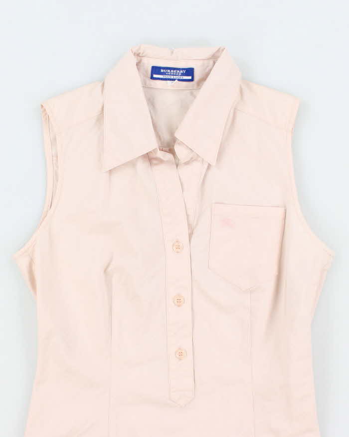 Vintage Burberry Blue Label Sleeveless Blouse - S