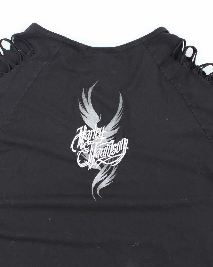 Vintage Y2k 00s Harley Davidson Cut-out Top - XL