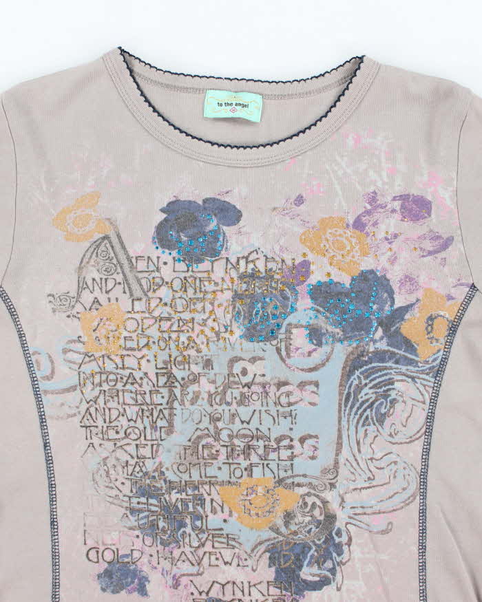 Vintage Y2k 00s To The Angel Long Sleeve Top - M