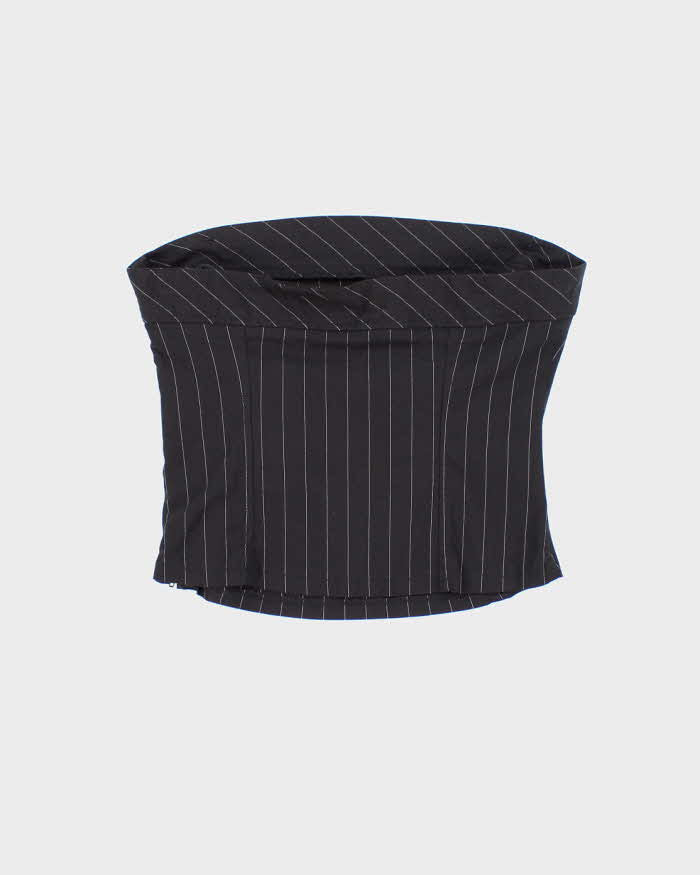Vintage Y2k 00s Clockhouse Pin Stripe Top - S
