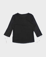 Vintage Y2k 00s Lolina Double Mesh Top - L